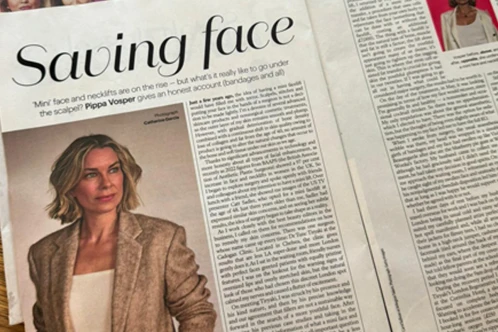 Pippa Vosper Shares Her Mini Facelift Journey with Mr Tunc Tiryaki in The Sunday Times